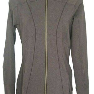 Athleta Gray Booyah Full Zip Jacket Hoodie XS